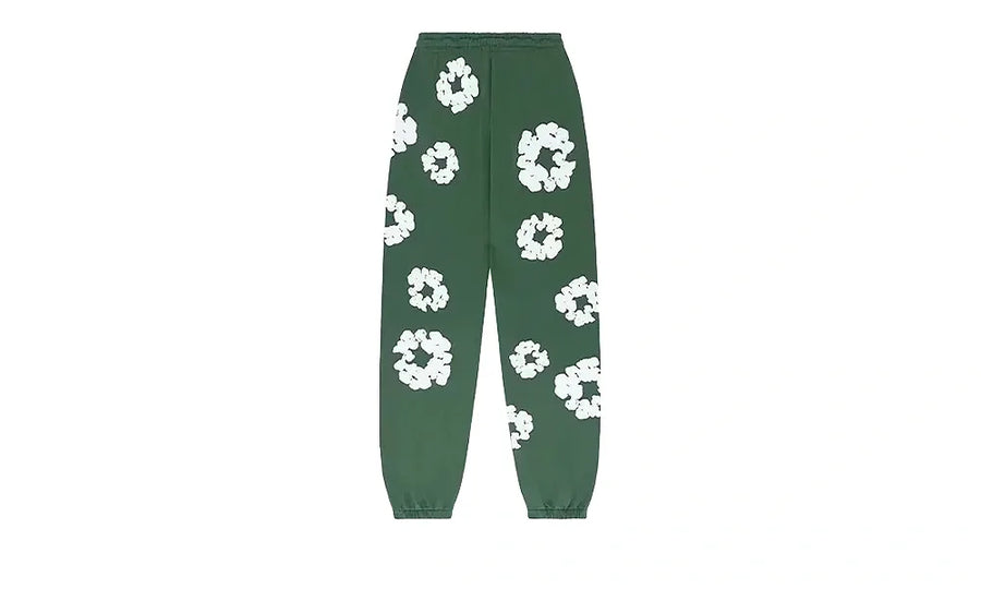 Denim Tears The Cotton Wreath Sweatpants Green - zdjęcie 2