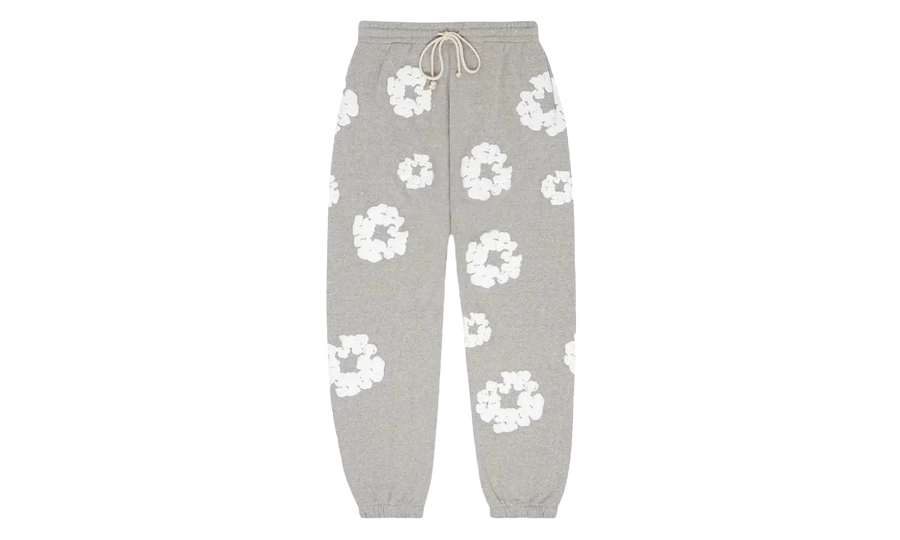 Denim Tears Denim Tears The Cotton Wreath Sweatpants Grey biały-szary - widok główny z boku | Saturaise.com