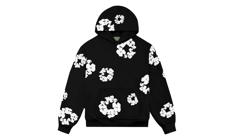 Denim Tears Denim Tears The Cotton Wreath Sweatshirt Black czarny-biały - widok główny z boku | Saturaise.com