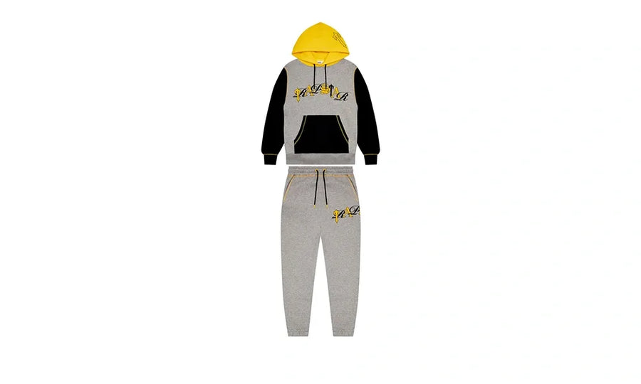 Dresy Set Trapstar Script Grey Marl/Yellow