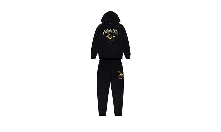 Dresy Trapstar TS Varsity Hoodie Tracksuit – Black