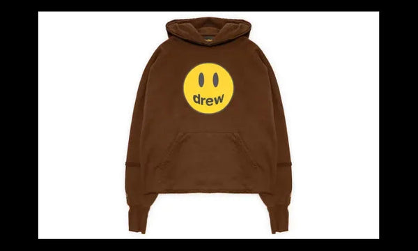 drew house mascot deconstructed hoodie brown