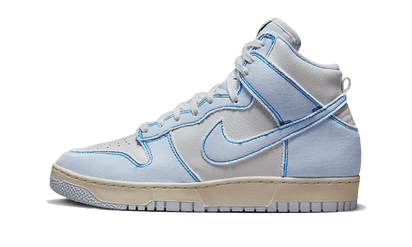 Nike Dunk High 1985 Blue Denim biały-niebieski - widok główny z boku | Saturaise.com