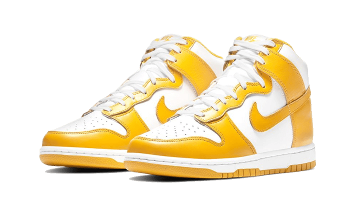 Kup oryginalne Dunk High Dark Sulfur - widok z drugiego boku - Sneakersy