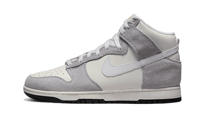 Nike Dunk High Retro Grey Orange biały-szary - widok główny z boku | Saturaise.com