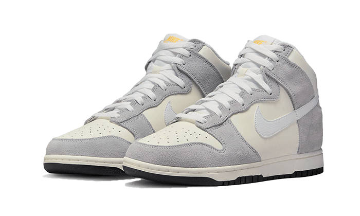 Kup oryginalne Dunk High Retro Grey Orange - widok z drugiego boku - Sneakersy