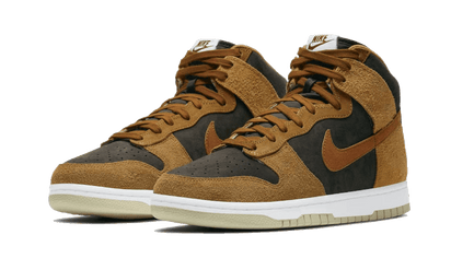 Kup oryginalne Dunk High PRM Dark Russet - widok z drugiego boku - Sneakersy