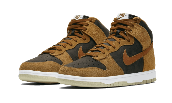 Kup oryginalne Dunk High PRM Dark Russet - widok z drugiego boku - Sneakersy
