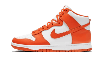 Nike Dunk High Syracuse (2021) biały-pomarańczowy - widok główny z boku | Saturaise.com
