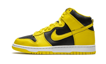 Nike Dunk High Varsity Maize czarny-żółty - widok główny z boku | Saturaise.com