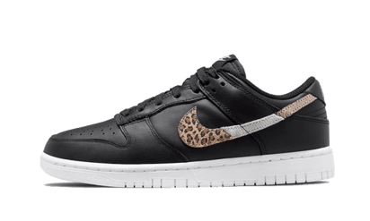 Nike Dunk Low Animal Print Black czarny-biały - widok główny z boku | Saturaise.com