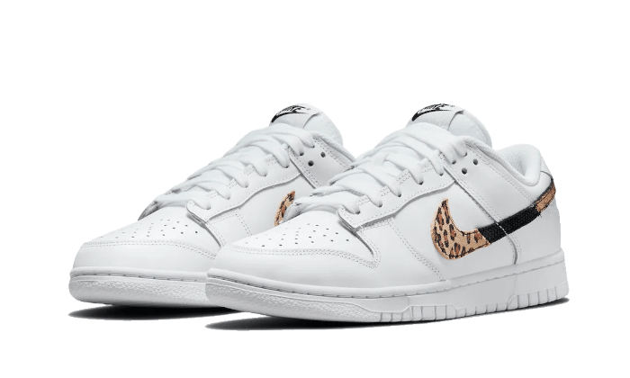 Kup oryginalne Dunk Low Animal Print White DD7099-100 - widok z drugiego boku - Sneakersy