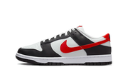 Nike Dunk Low Black White Red czarny-biały - widok główny z boku | Saturaise.com