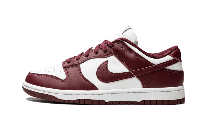 Nike Dunk Low Bordeaux biały-beżowy - widok główny z boku | Saturaise.com