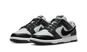 Kup oryginalne Dunk Low Chenille Swoosh Grey Black DQ7683-001 - widok z drugiego boku - Sneakersy