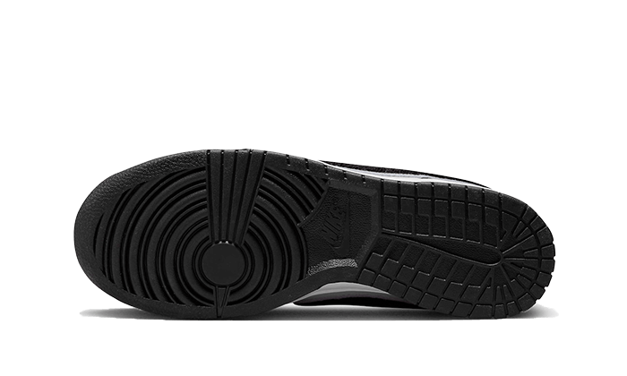 Buty Nike Dunk Low Chenille Swoosh Grey Black - widok z przodu - Rozmiary EU