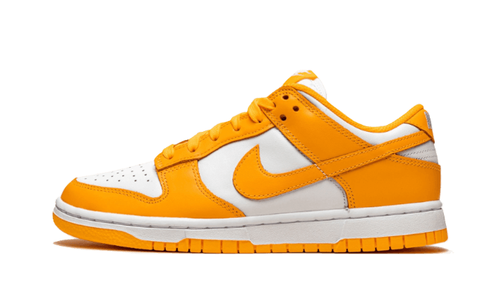 Nike Dunk Low Laser Orange czarny-biały - widok główny z boku | Saturaise.com