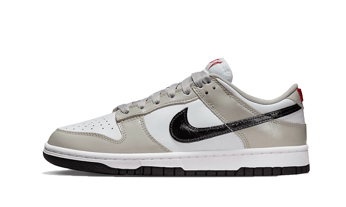 Nike Dunk Low Light Iron Ore Black czarny-biały - widok główny z boku | Saturaise.com