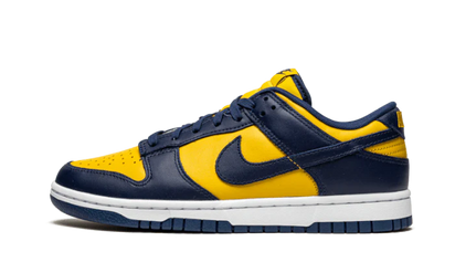 Nike Dunk Low Michigan biały-granatowy - widok główny z boku | Saturaise.com