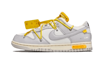 Nike Dunk Low Off-White Lot 29 biało-pomarańczowy - widok główny z boku | Saturaise.com
