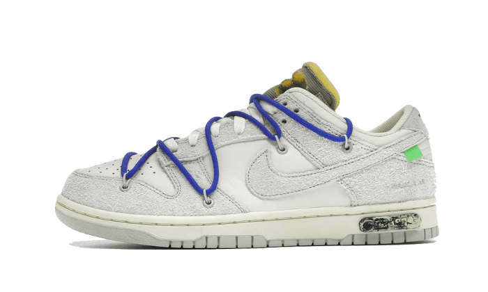 Nike Dunk Low Off-White Lot 32 czarno-niebieski - widok główny z boku | Saturaise.com