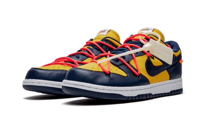 Kup oryginalne Dunk Low Off-White Michigan CT0856-700 - widok z drugiego boku - Sneakersy