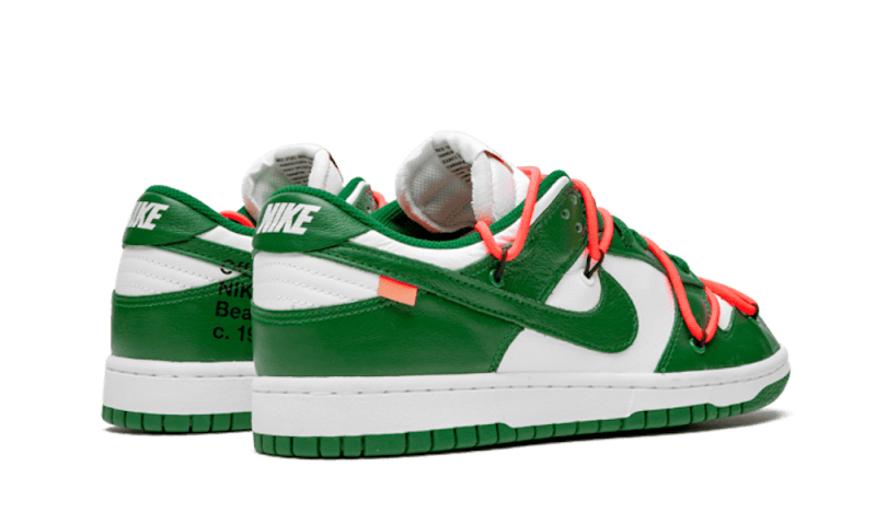 Buty Nike Dunk Low Off-White Pine Green - widok z przodu - Rozmiary EU