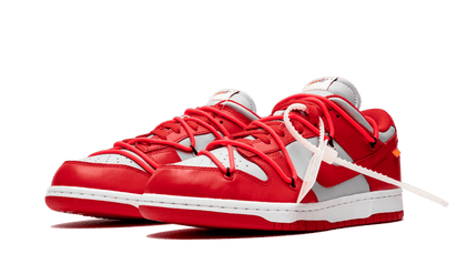 Kup oryginalne Dunk Low Off-White University Red CT0856-600 - widok z drugiego boku - Sneakersy