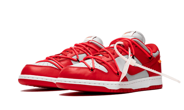 Dunk Low Off-White University Red - Kup oryginalne Dunk Low Off-White University Red CT0856-600 - widok z drugiego boku - Sneakersy