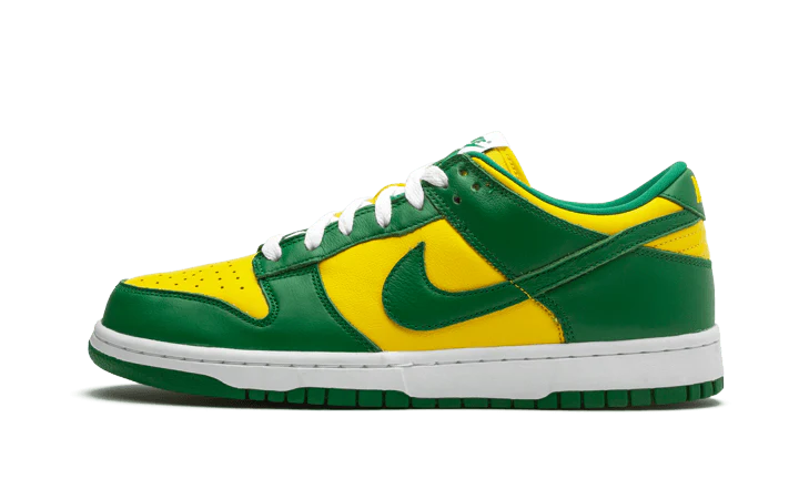 Nike Dunk Low SP Brazil zielono-czarny - widok główny z boku | Saturaise.com