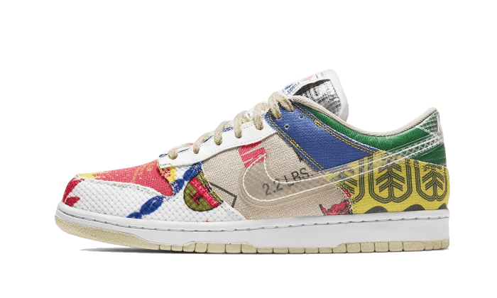 Nike Dunk Low SP City Market - widok główny z boku | Saturaise.com