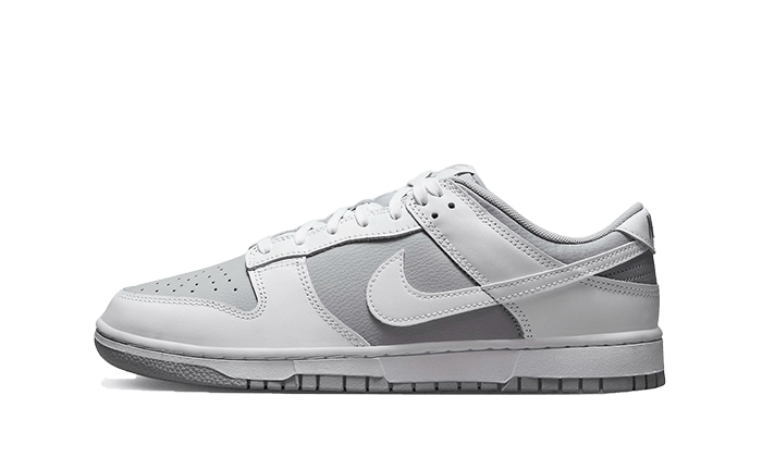 Nike Dunk Low Retro White Grey biały-szary - widok główny z boku | Saturaise.com