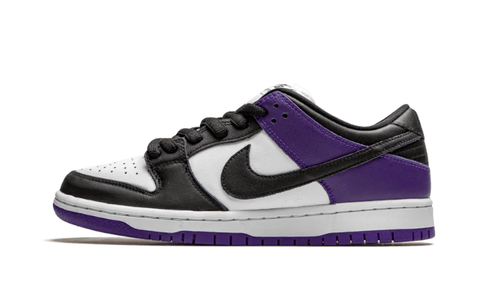 Nike Dunk SB Low Court Purple fioletowo-biały - widok główny z boku | Saturaise.com