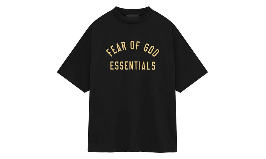 Essentials Fear of God Essentials Jersey Crewneck Tee Black czarny - widok główny z boku | Saturaise.com