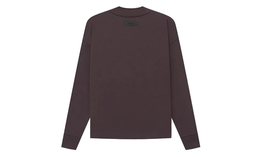 Fear of God Essentials LS Tee Plum - widok z drugiego boku - Premium Quality