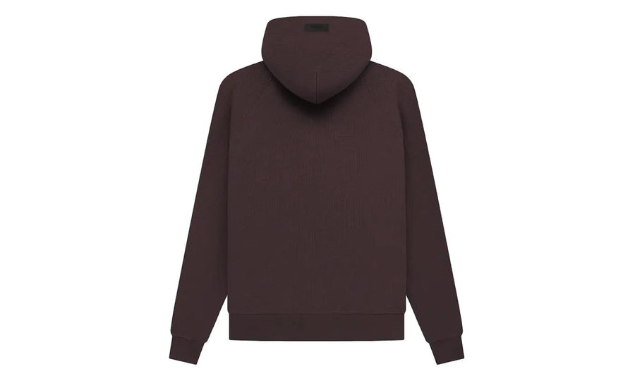 Fear of God Essentials Waffle Raglan Hoodie Plum - widok z drugiego boku - Premium Quality