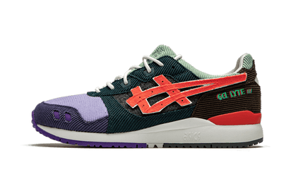 Asics Gel-Lyte III Sean Wotherspoon Atmos niebieski-zielony - widok główny z boku | Saturaise.com