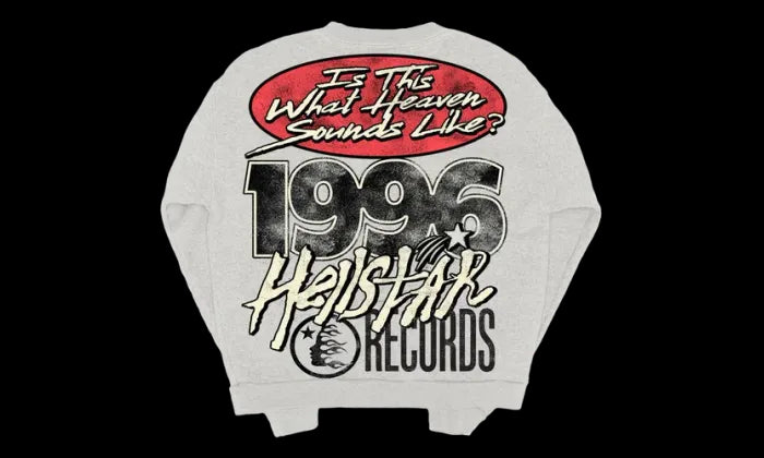 Hellstar Records Crewneck Heather Grey - widok z drugiego boku - Premium Quality
