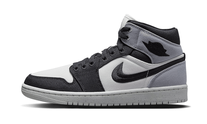 Air Jordan Air Jordan 1 Mid SE Light Steel Grey czarny-biały - widok główny z boku | Saturaise.com