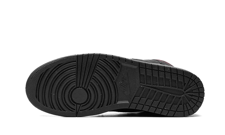 100% Oryginalne Air Jordan 1 Mid SE Craft Grey Red - widok z tyłu - 875.00 PLN