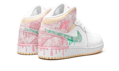 Buty Air Jordan Air Jordan 1 Mid SE Paint Drip - widok z przodu - Rozmiary EU