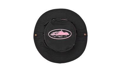 Kapelusz bucket Corteiz Guerillaz Black/Pink