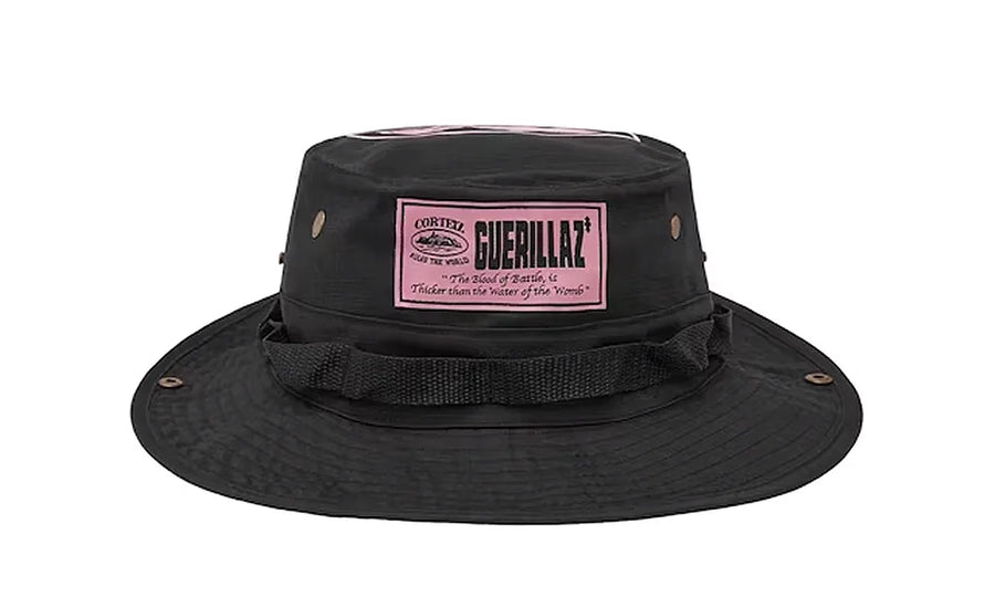 Kapelusz bucket Corteiz Guerillaz Black/Pink - zdjęcie 2