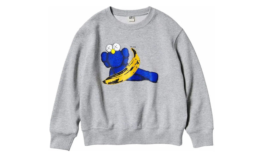 KAWS x Warhol Graphic 472951 Sweatshirt Gray - widok główny z boku - Kolekcjonerska figurka