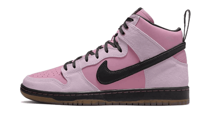 Nike SB Dunk High Pro KCDC czarny-czerwony - widok główny z boku | Saturaise.com