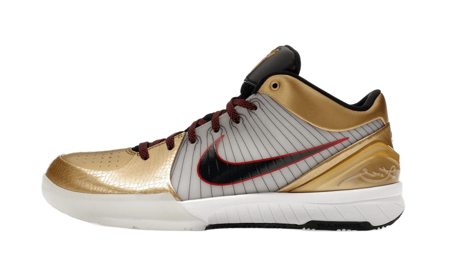 Yeezy Kobe 4 Protro Gold Medal (2024) granatowo-biały - widok główny z boku | Saturaise.com