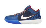 Yeezy Kobe 4 Protro Philly (2024) czarno-niebieski - widok główny z boku | Saturaise.com