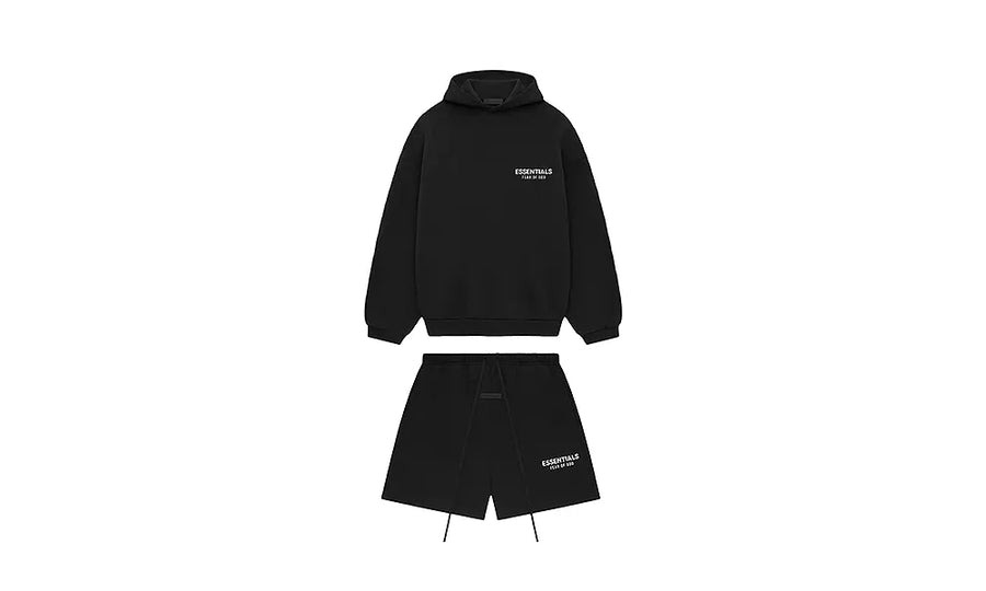 Komplet Bluza + Spodenki Fear of God Essentials Jet Black Fw24