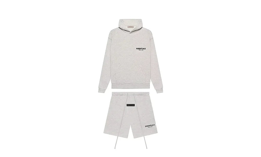 Komplet Bluza + Spodenki Fear of God Essentials Set Light Oatmeal Ss22
