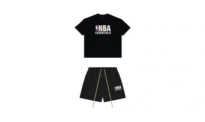Komplet Fear of God Essentials NBA Black Summer Set